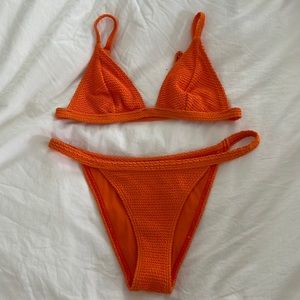 Pacsun scrunched bikini top and bottom